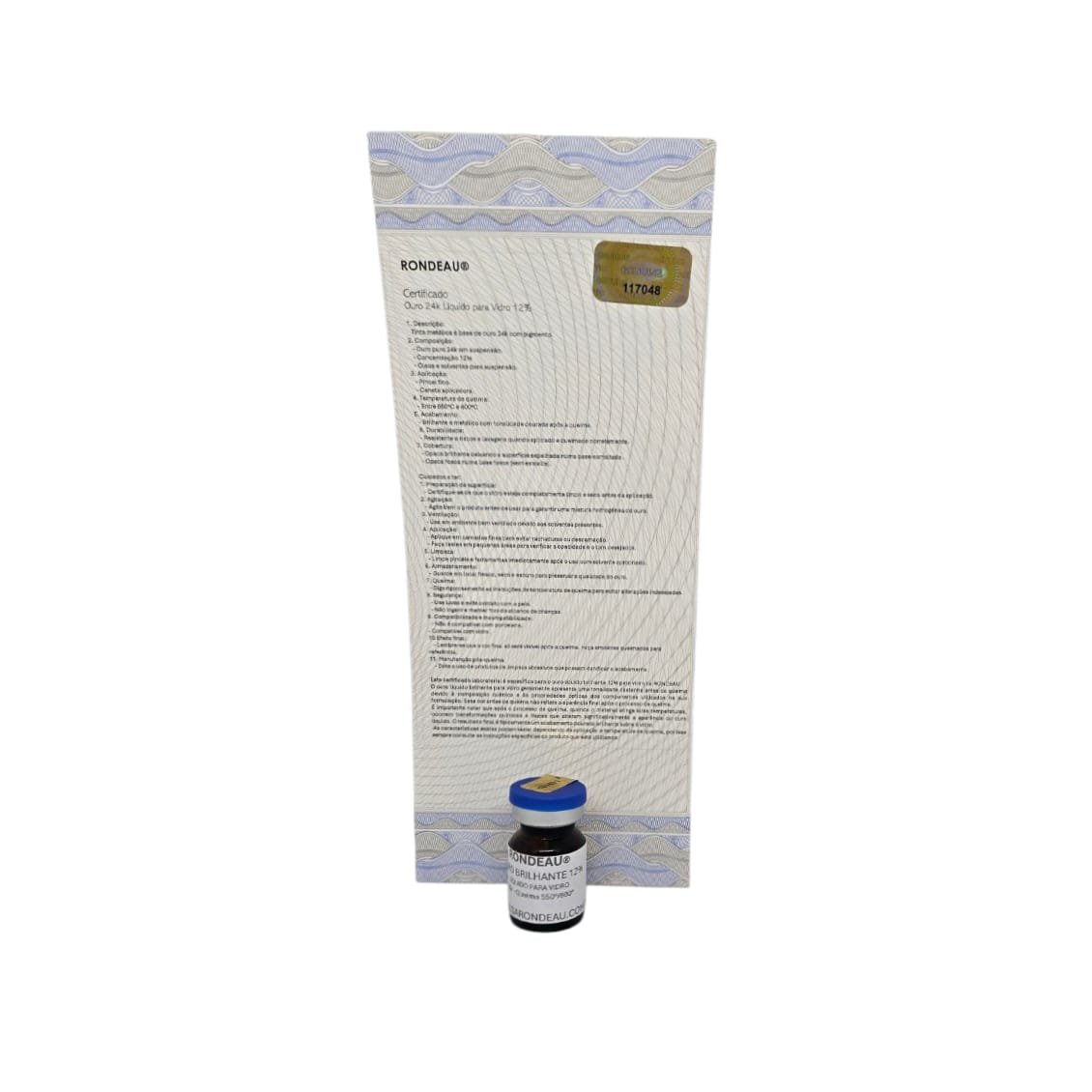 OURO BRILLANTE PARA VIDRO 12% 2Gr - Imagem 3